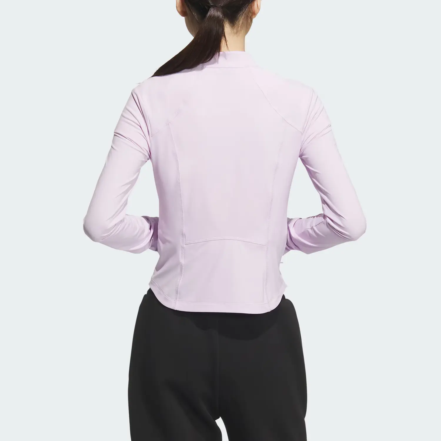 Adidas Женская куртка из технологичного трикотажа ледяной светло-фиолетовый, Ice Light Purple — фото 4