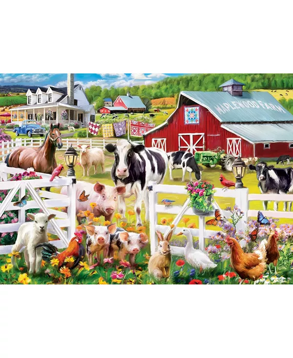 Шедевры фермы и страны - выходные на ферме пазл из 1000 деталей Masterpieces Puzzles, multicolor — фото 2