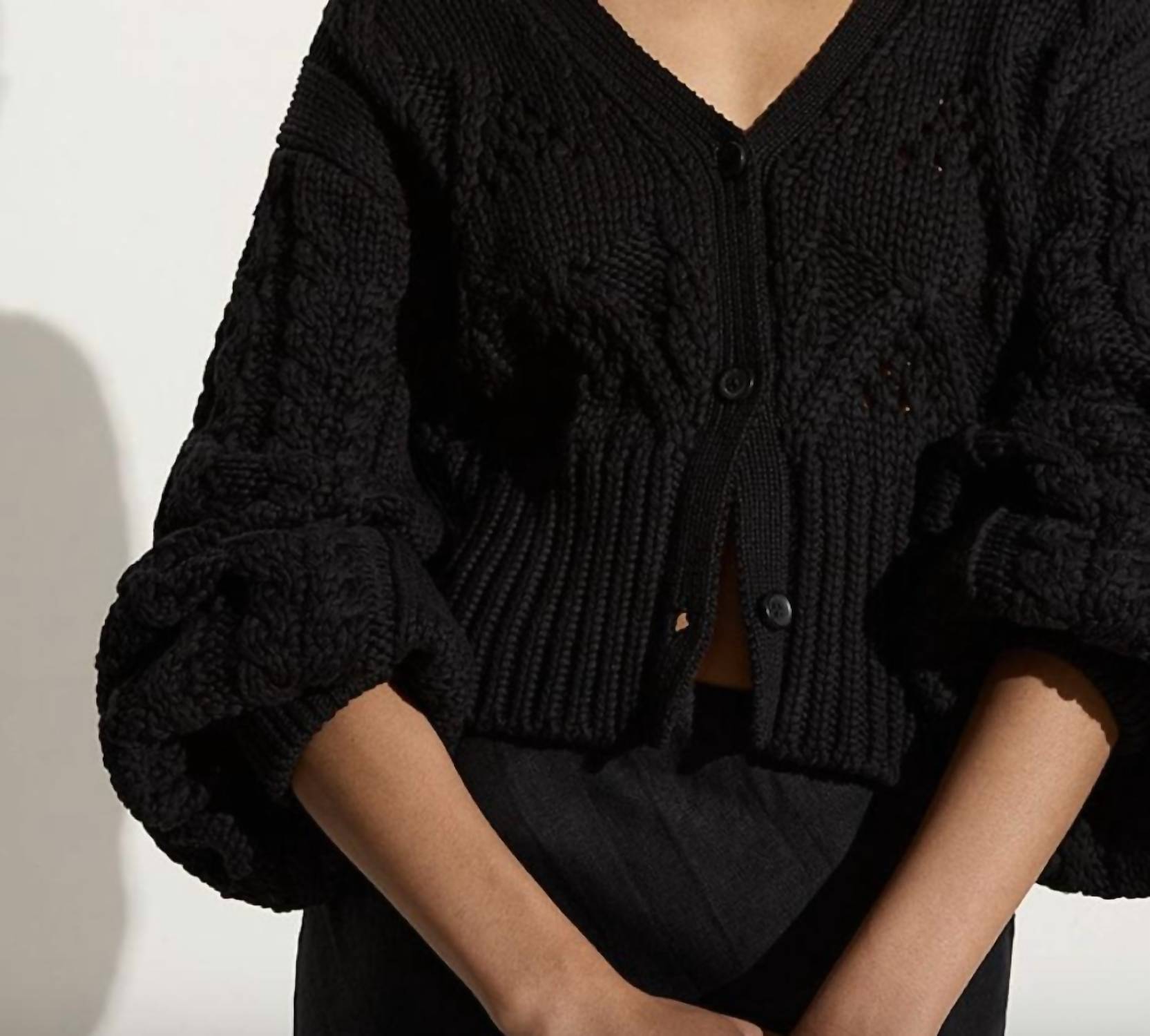 

Кардиган Dayana черного цвета FAITHFULL THE BRAND