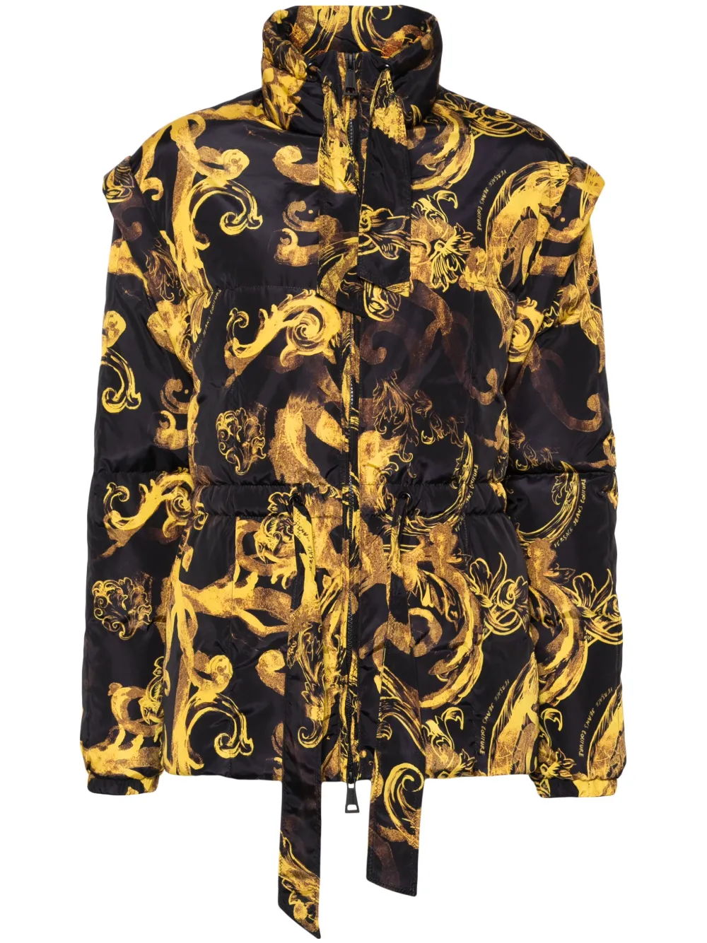 

Пуховик с принтом Barocco Versace Jeans Couture, черный