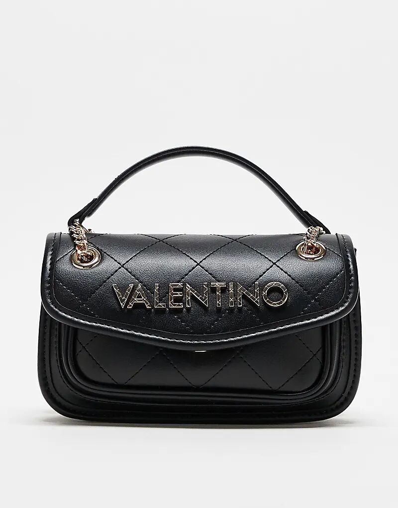 

Стеганая сумка-клапан через плечо Valentino Mansion с цепочным ремнем черного цвета Valentino Bags