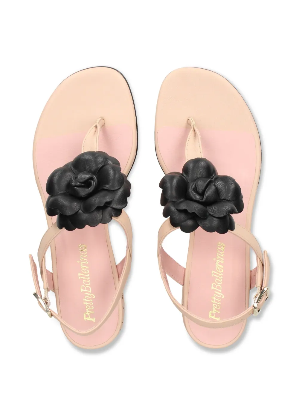Босоножки с цветочной аппликацией Pretty Ballerinas, нейтральный — фото 4
