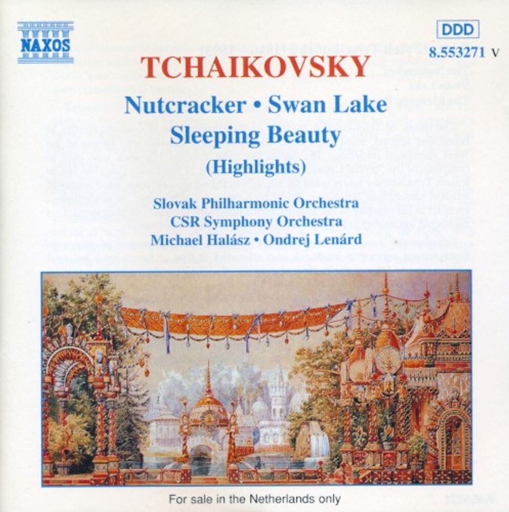 

Диск CD Tchaikovsky: Nutcracker / Swan Lake / Sleeping Beauty (Highlights) - Peter Il'yich Tchaikovsky, Michael Halász, Ondrej Lenárd, Slovak Philharmonic, CSR Symphony Orchestra