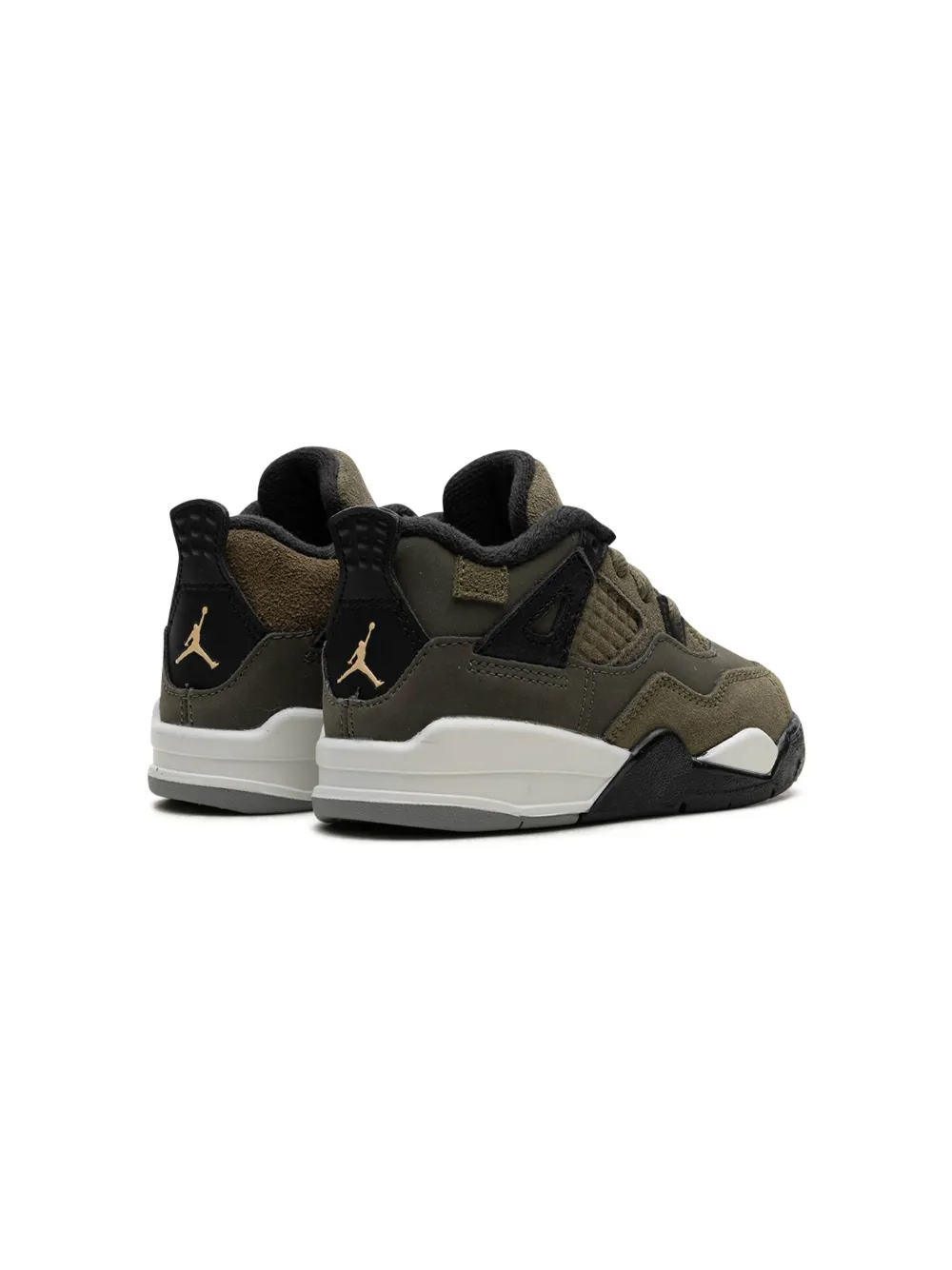 Кроссовки Air Jordan 4 Retro SE Craft Olive Jordan Kids, зеленый — фото 3