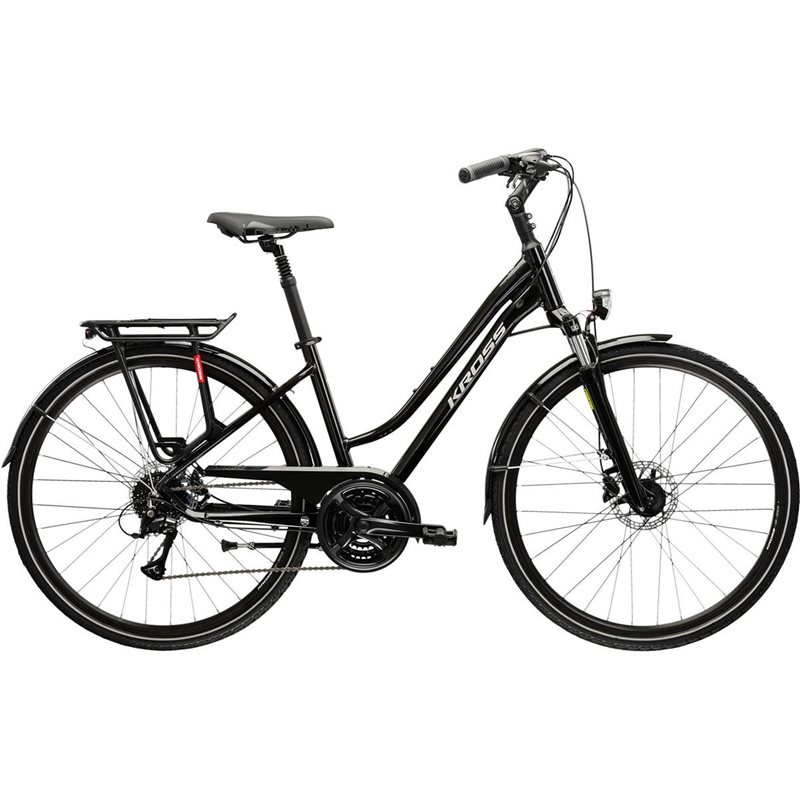 

Женский велосипед Kross Trans 4.0, черный/серебряный
