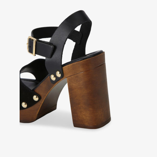 Босоножки на каблуке Carvela Comfort Festa из замши, черный — фото 3