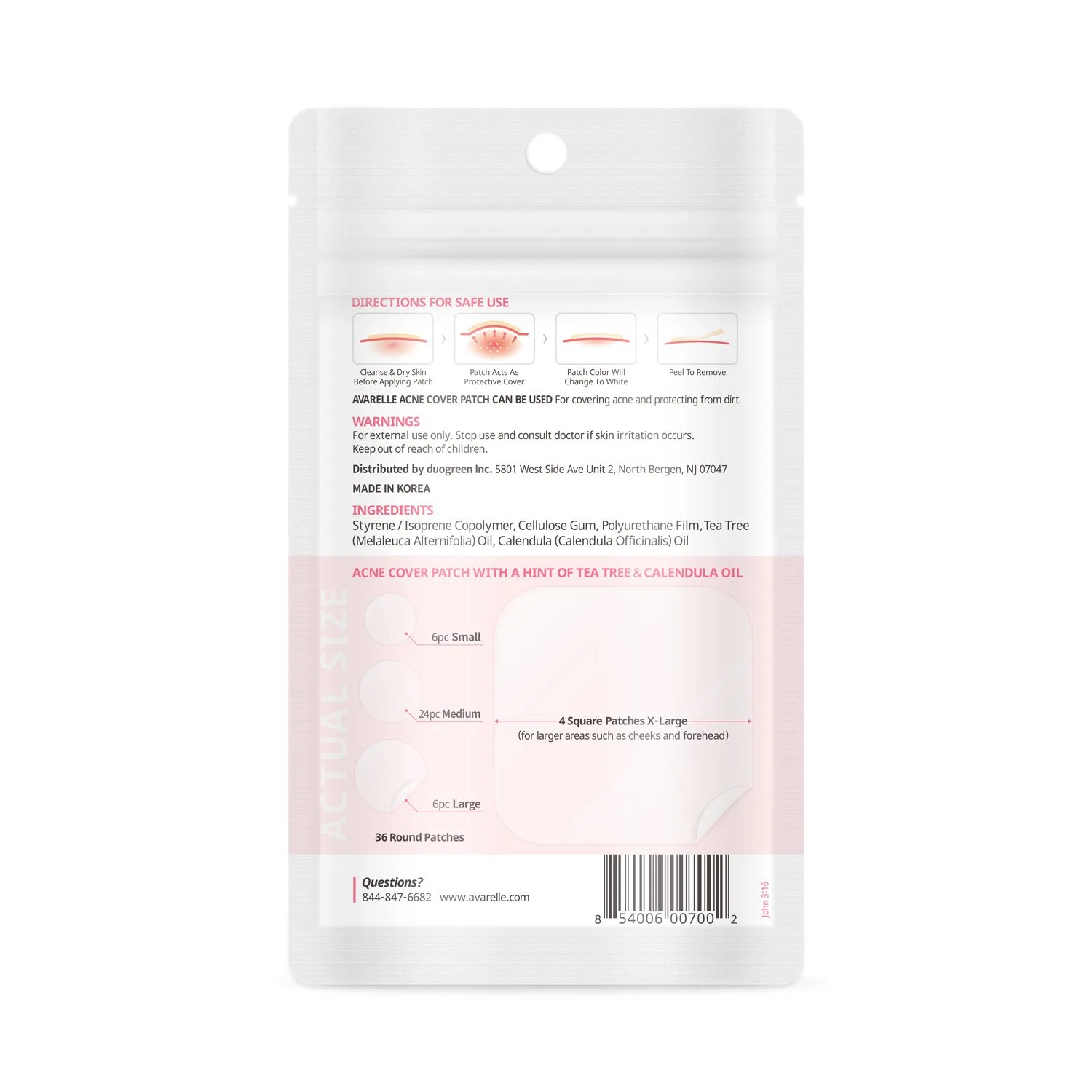Гидроколлоидные патчи от прыщей «Pimple Patch» от Avarelle, 40 шт. Avarelle — фото 2