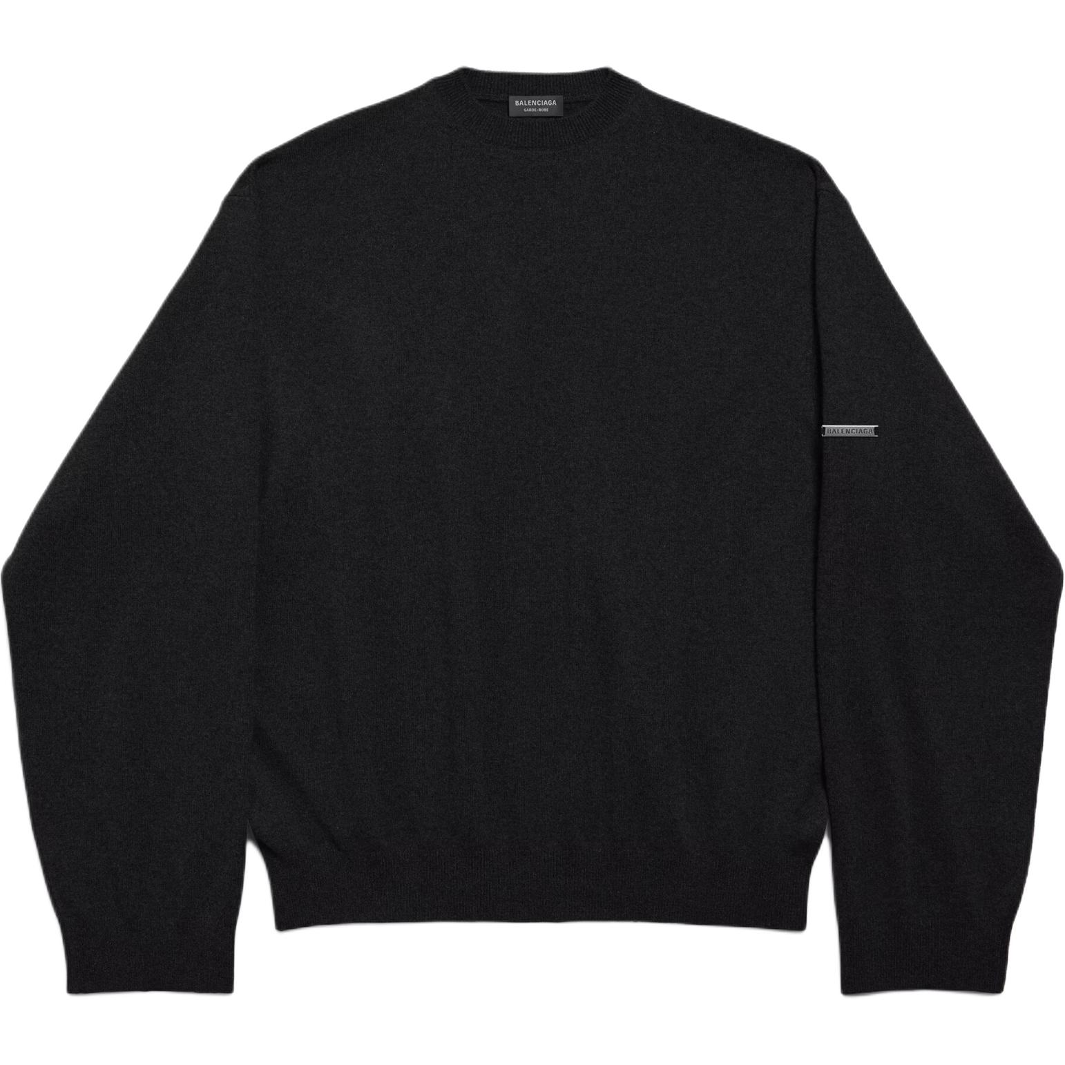 

Кашемировый свитер Garde robe FW25 Regular Fit мужской Balenciaga, черный