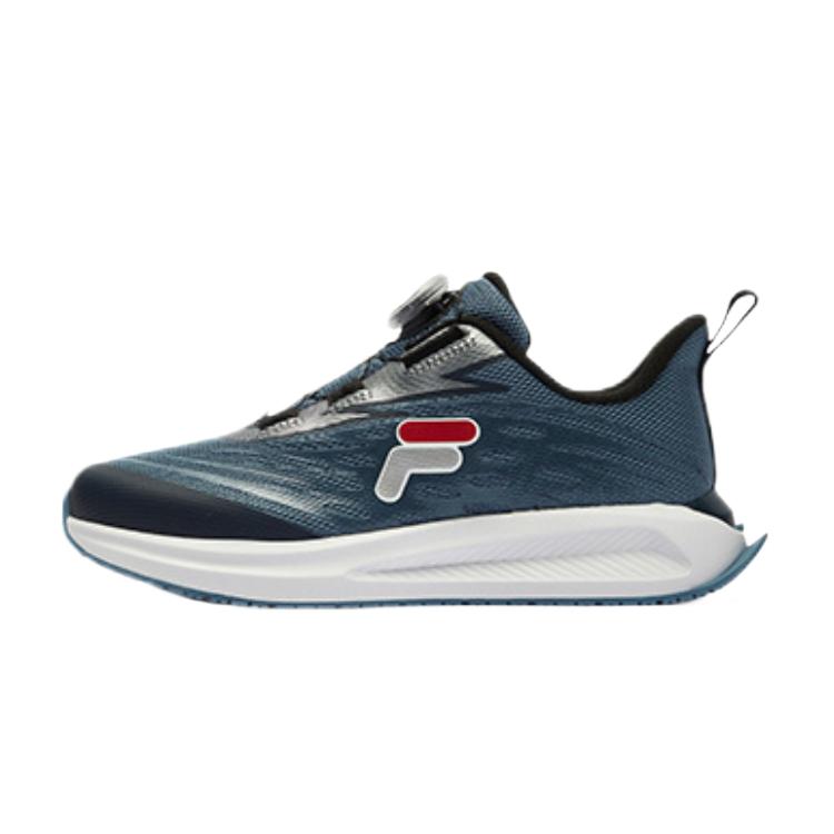 

FILA KIDS Скользостойкие амортизирующие износостойкие дышащие низкие детские беговые кроссовки Crown Blue Kids'