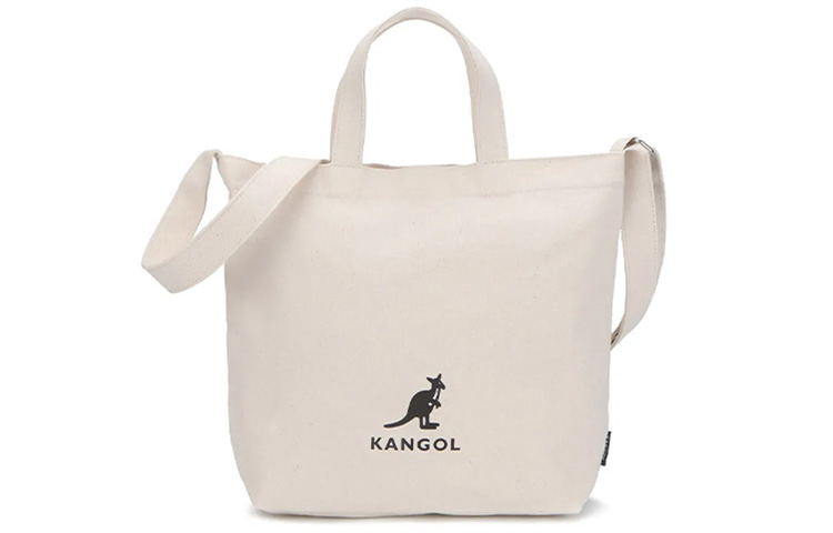 

Хлопковая сумка через плечо унисекс черный, хаки и кремовый KANGOL