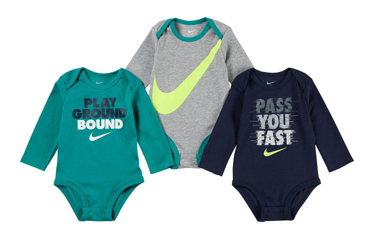 

Детский комплект Nike для малышей, цвет Set of 3 (Blue + Green + Grey)