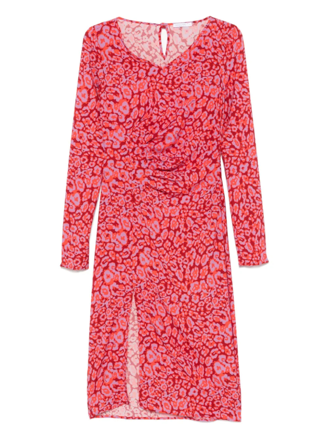 

Платье миди с принтом Patrizia Pepe, красный