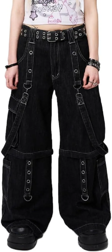 

Женские багги карго джинсы low rise wide leg Adoeren