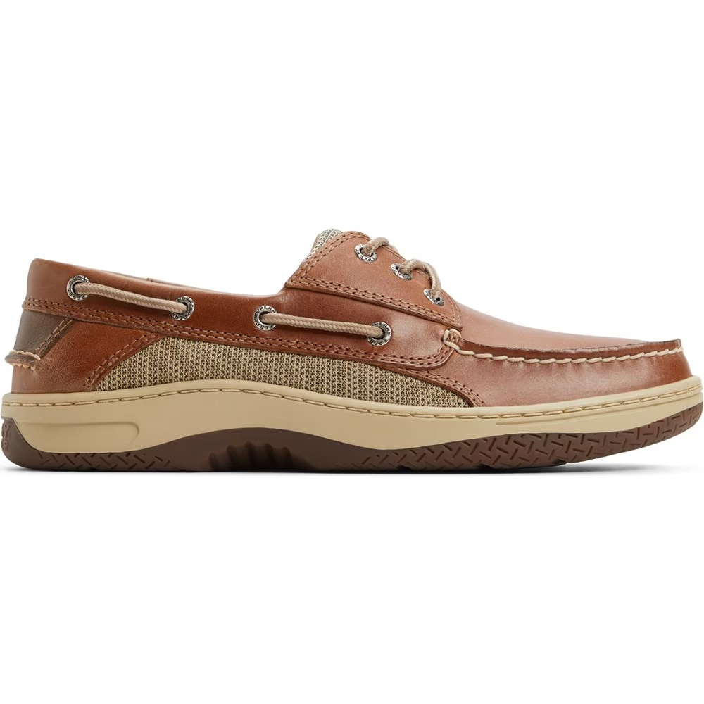 Кожаные туфли-лодочки Billfish с тремя глазками Sperry, цвет cognac — фото 2
