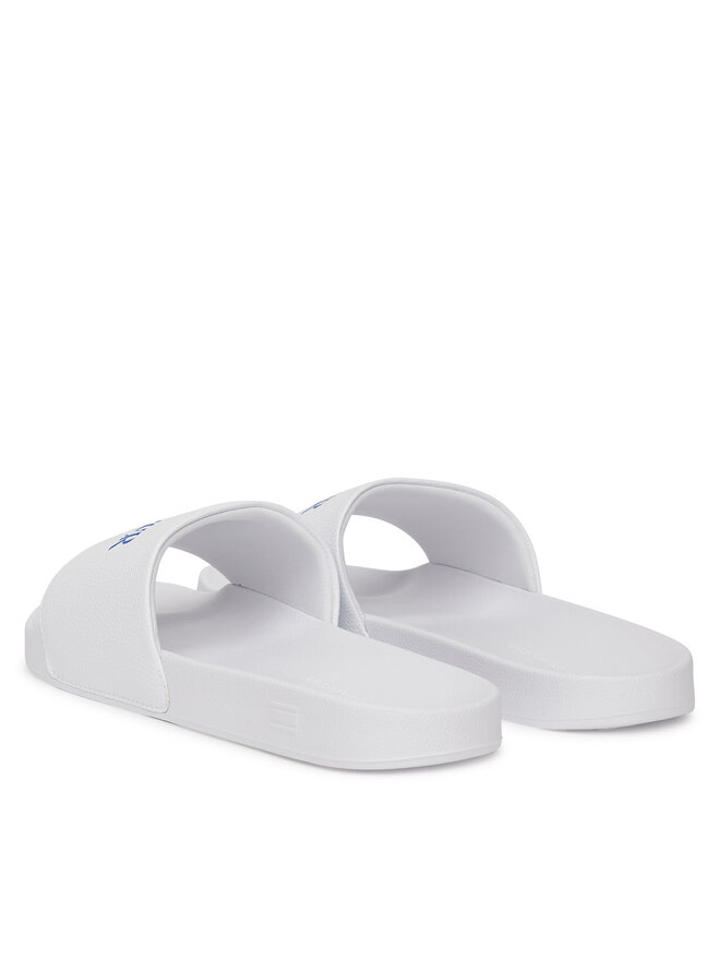 Мюли Hilfiger Print Tumble Pool Slide FM0FM05505 Tommy Hilfiger, белый — фото 3