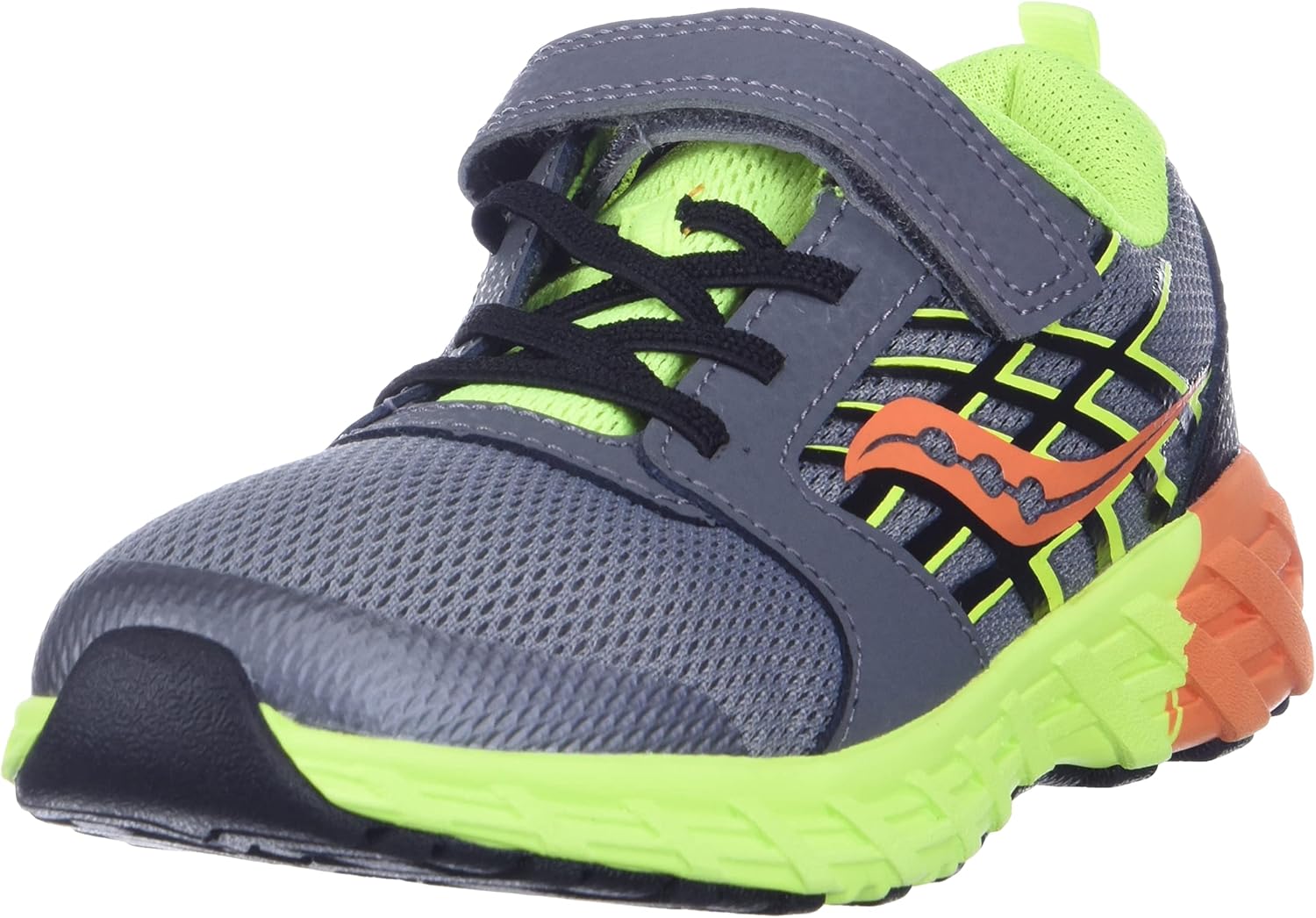 

Кроссовки Saucony Unisex-Child Wind Alternative Closure 2.0, оранжевый/серый