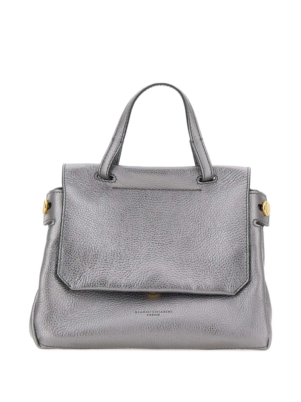 

Сумка-тоут с эффектом металлик GIANNI CHIARINI, серебяный