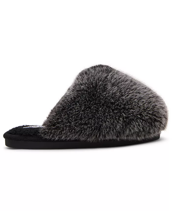 Женские уютные тапочки-шлепанцы Poof Steve Madden, серый — фото 2