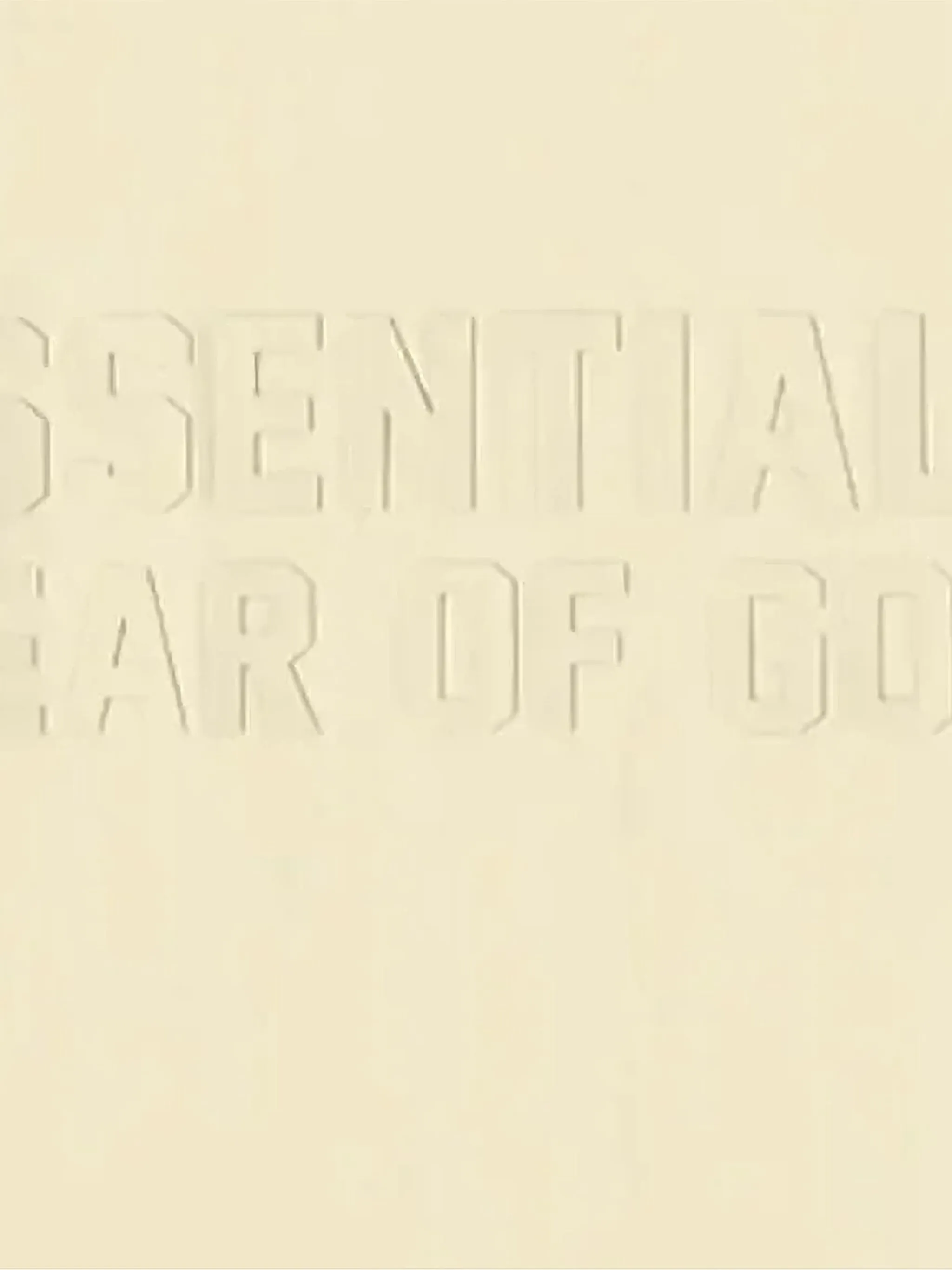 Футболка с тиснением Fear Of God Essentials Kids, желтый — фото 2
