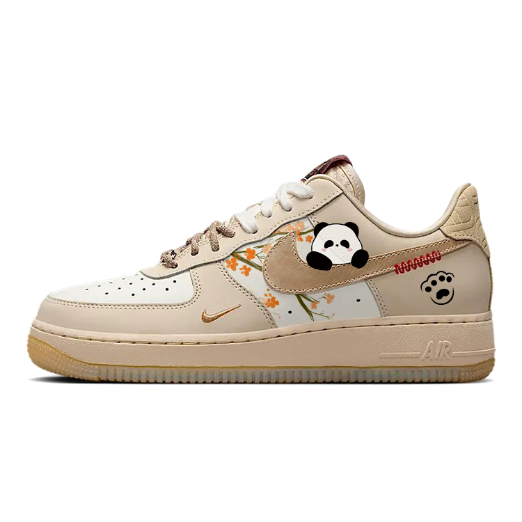Nike Кроссовки для скейтбординга Air Force 1 с амортизацией, износостойкие, дышащие, с низким верхом, женские, коричневые