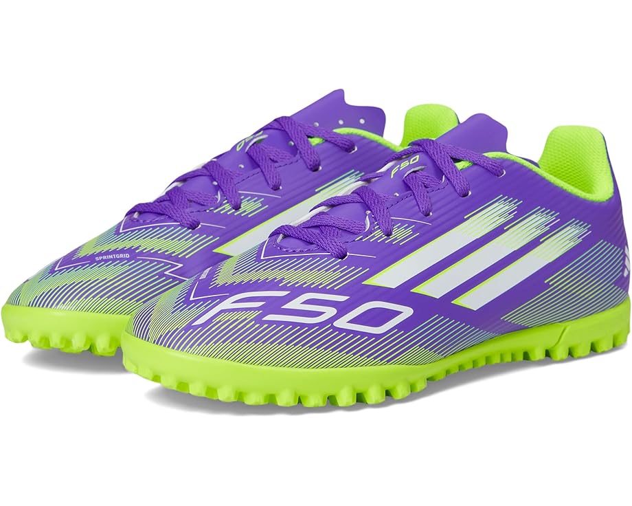 

Кроссовки adidas Kids F50 Club Turf Cleats, цвет Purple Rush/White/Lucid Lemon