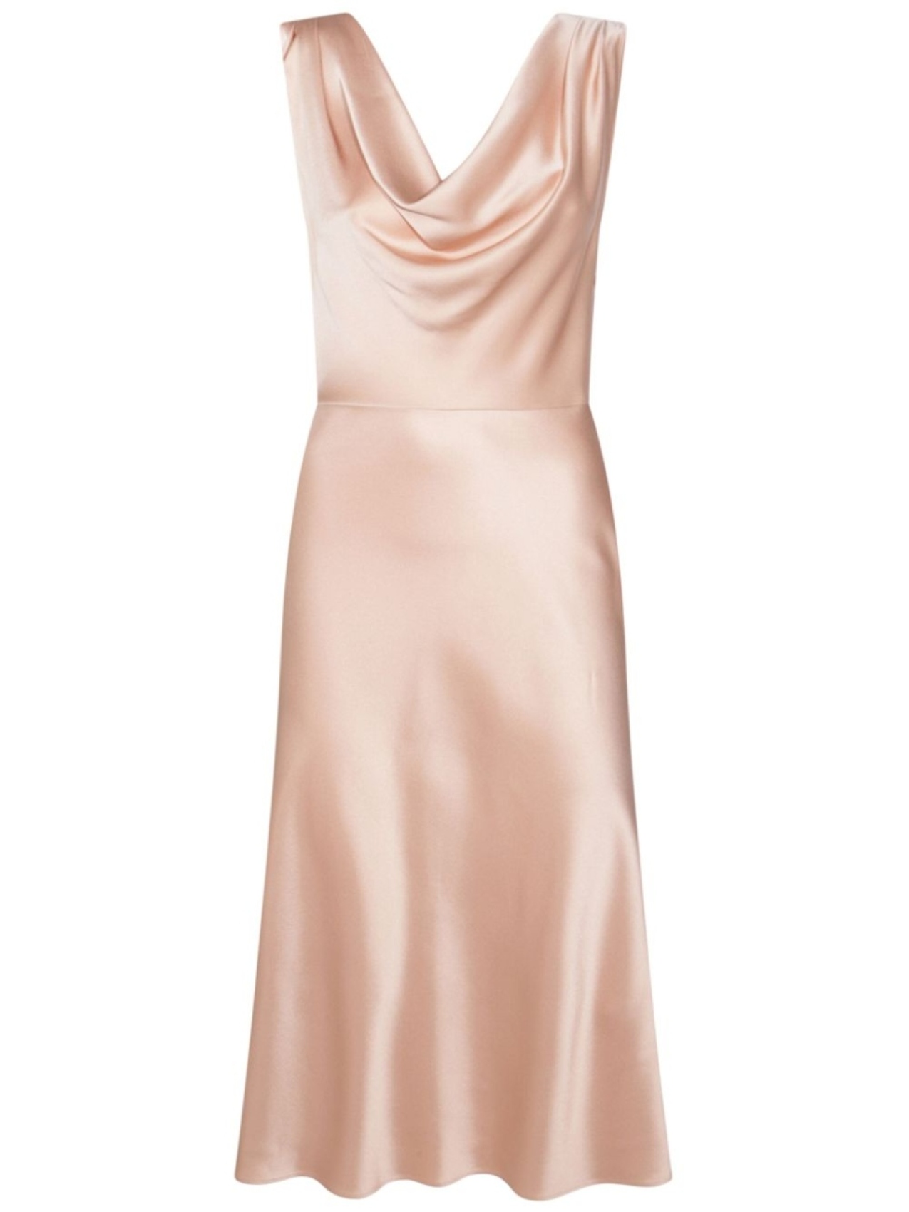 

Blumarine атласное платье миди, розовый