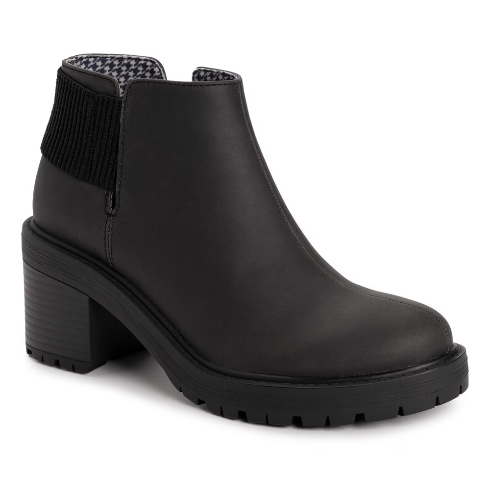 Ботильоны на толстом каблуке Lucy lula от Muk Luks, black