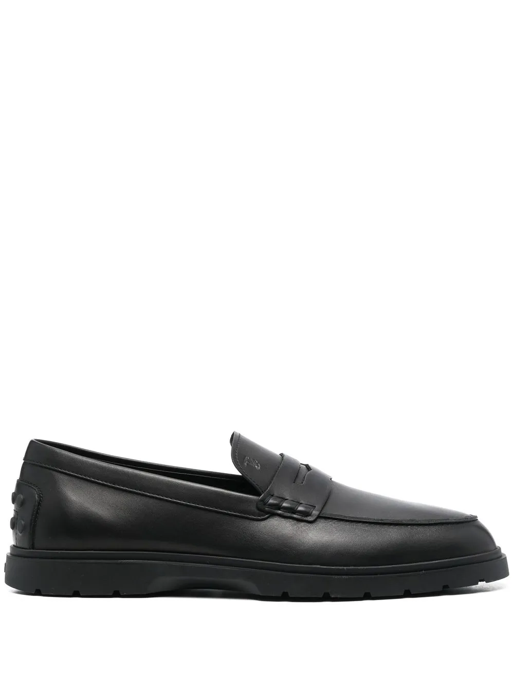 

Пенни-лоферы с миндалевидным носком TOD'S, черный