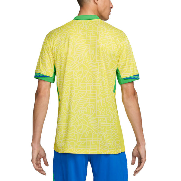 Футболка dri fit футбол бразилия 2024 стадион домашняя реплика футболка Nike, желтый — фото 2