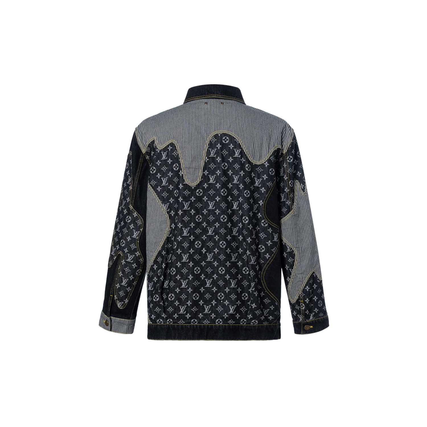 Курка денимовая X Nigo Monogram Crazy Workwear LOUIS VUITTON, Сумка для покупок в комплекте — фото 3
