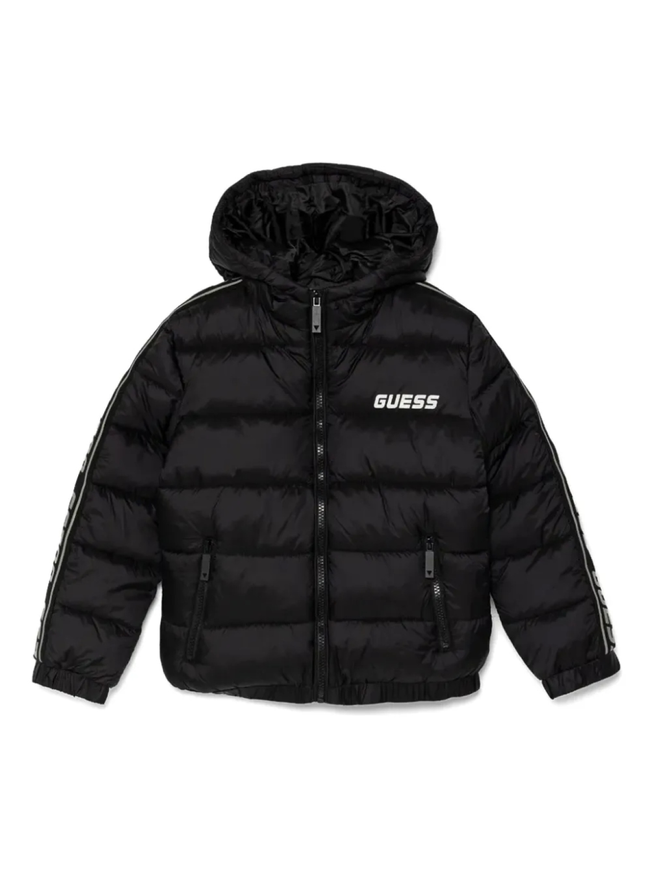 

Куртка с логотипом для детей, угадывайте guess kids, черный