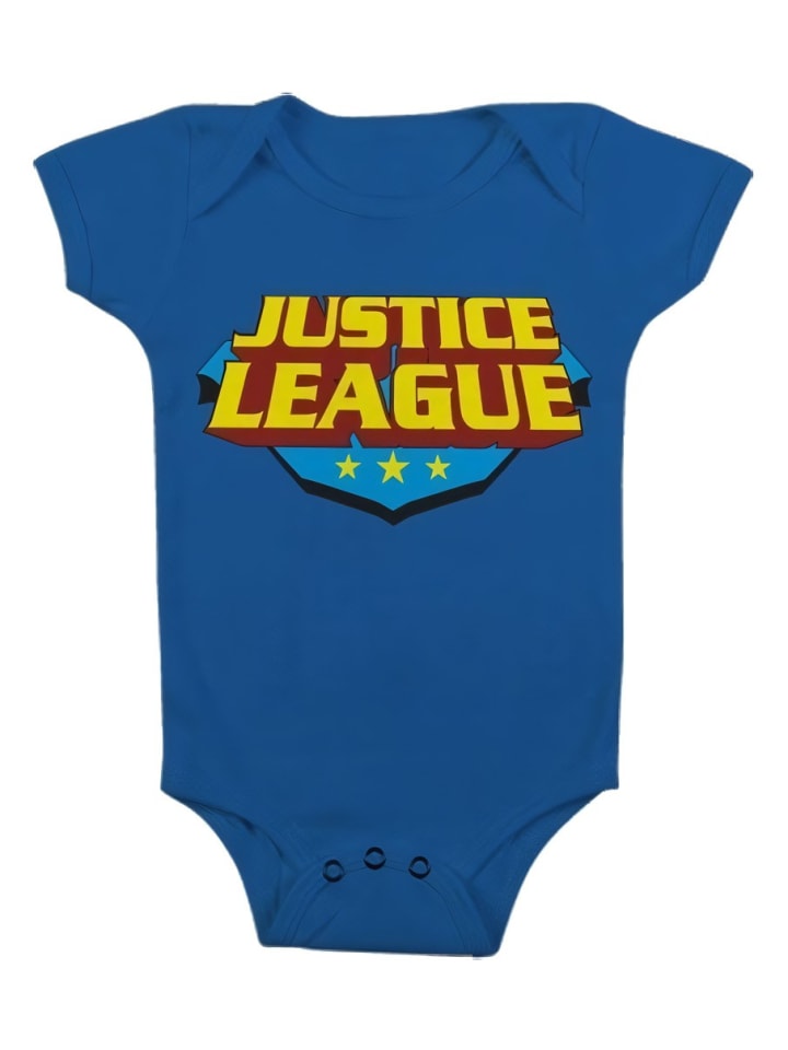 

Justice League Детский боди с короткими рукавами, синего цвета