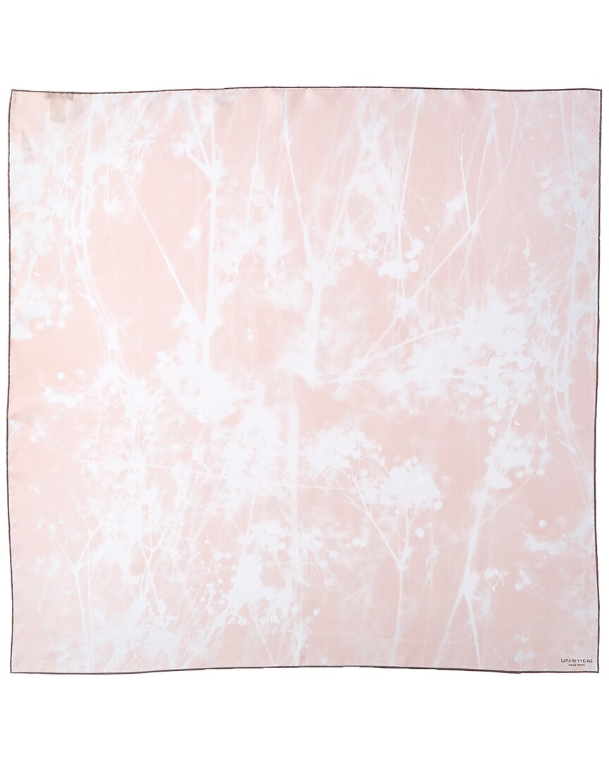 

Шелковый шарф с принтом теней Lafayette 148 New York, розовый