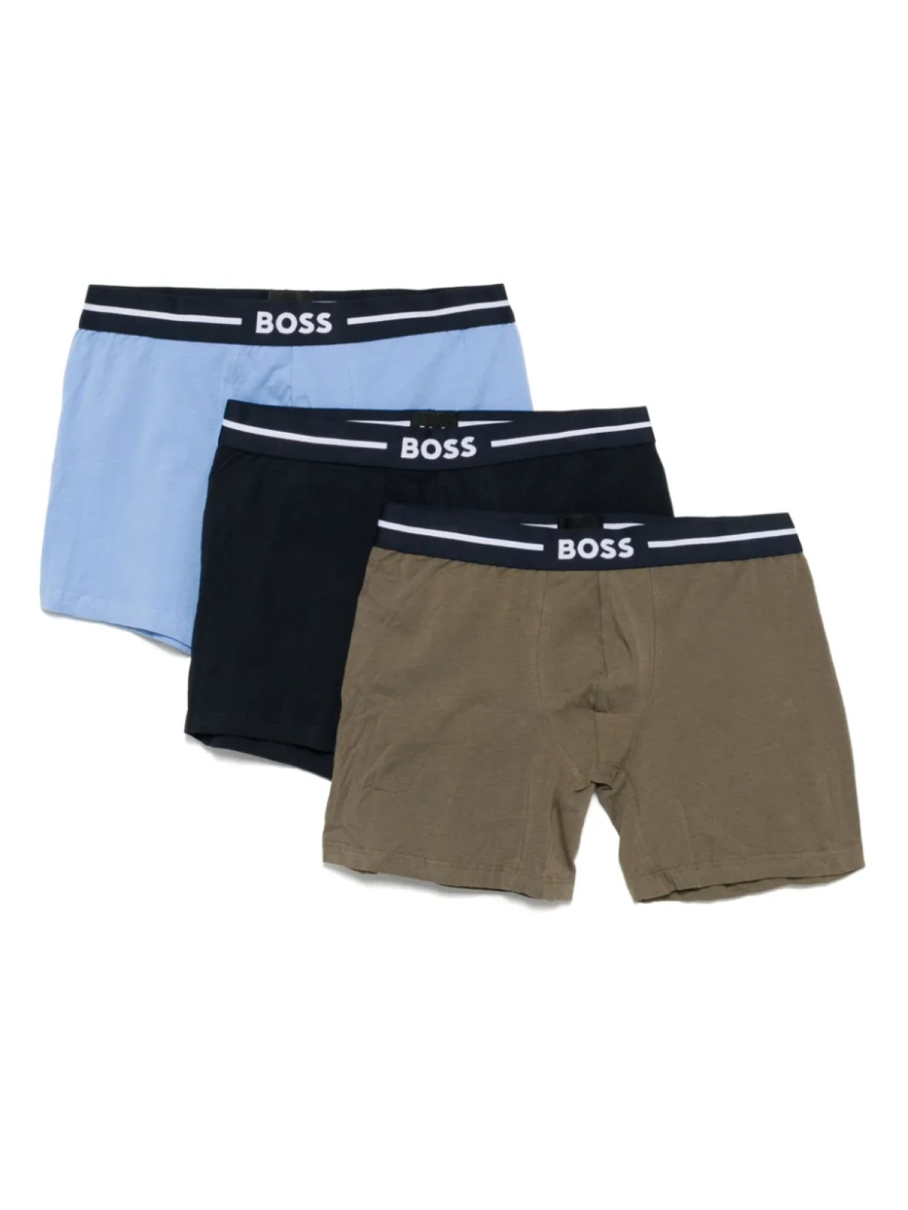 

Боксеры с логотипом на поясе (упаковка из 3 шт.) BOSS, синий