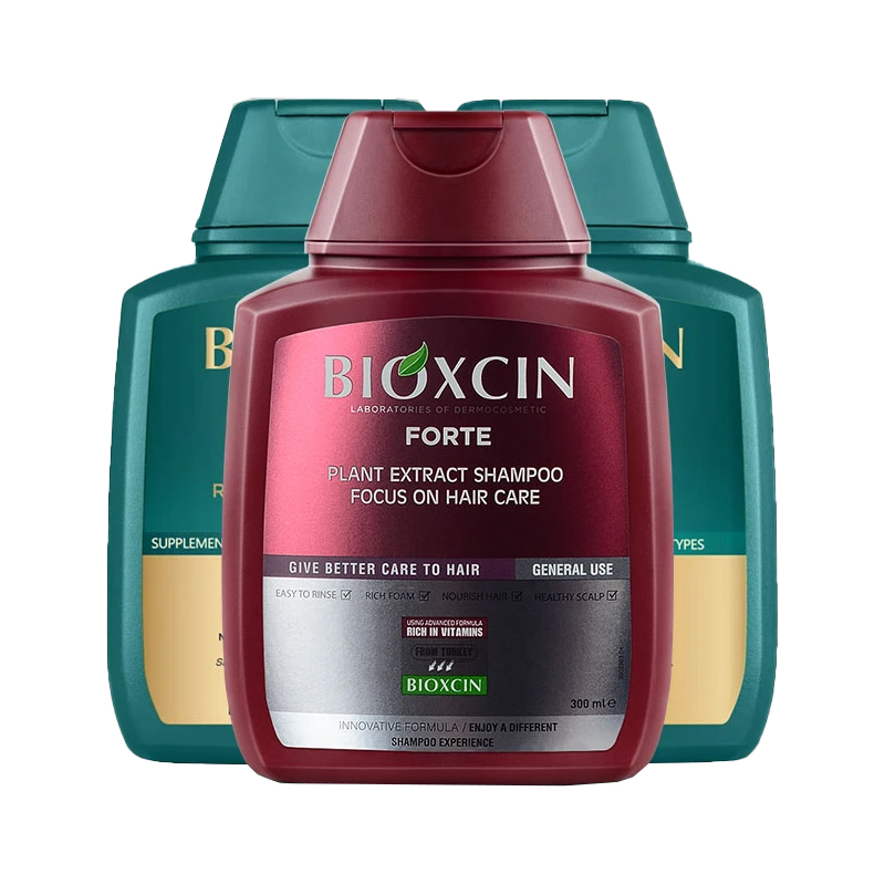 

Bioxcin Красная бутылка белая бутылка шампунь для контроля жира очищающее ванильное весеннее зеленое мыло 300мл+300мл