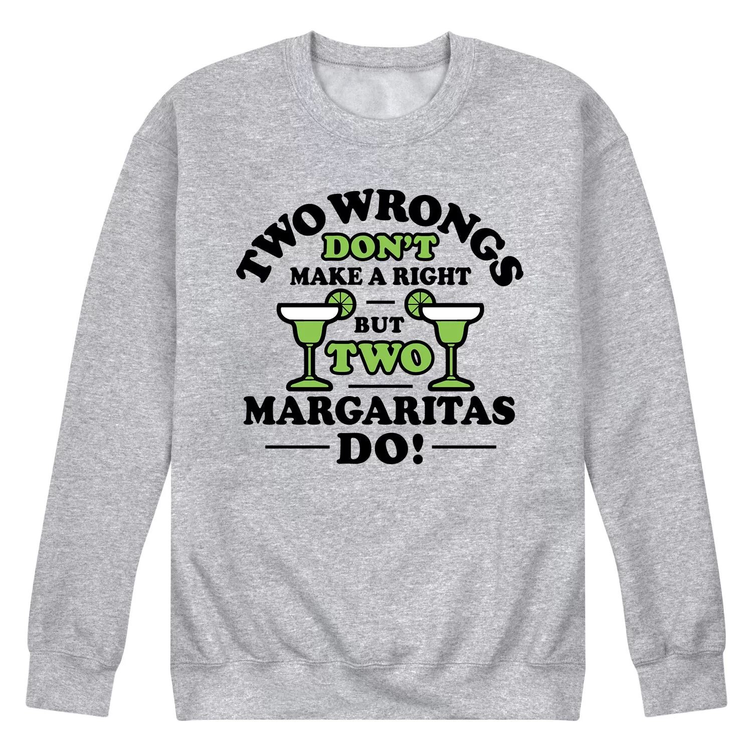 

Мужской свитшот Two Wrongs Right Margaritas Licensed Character