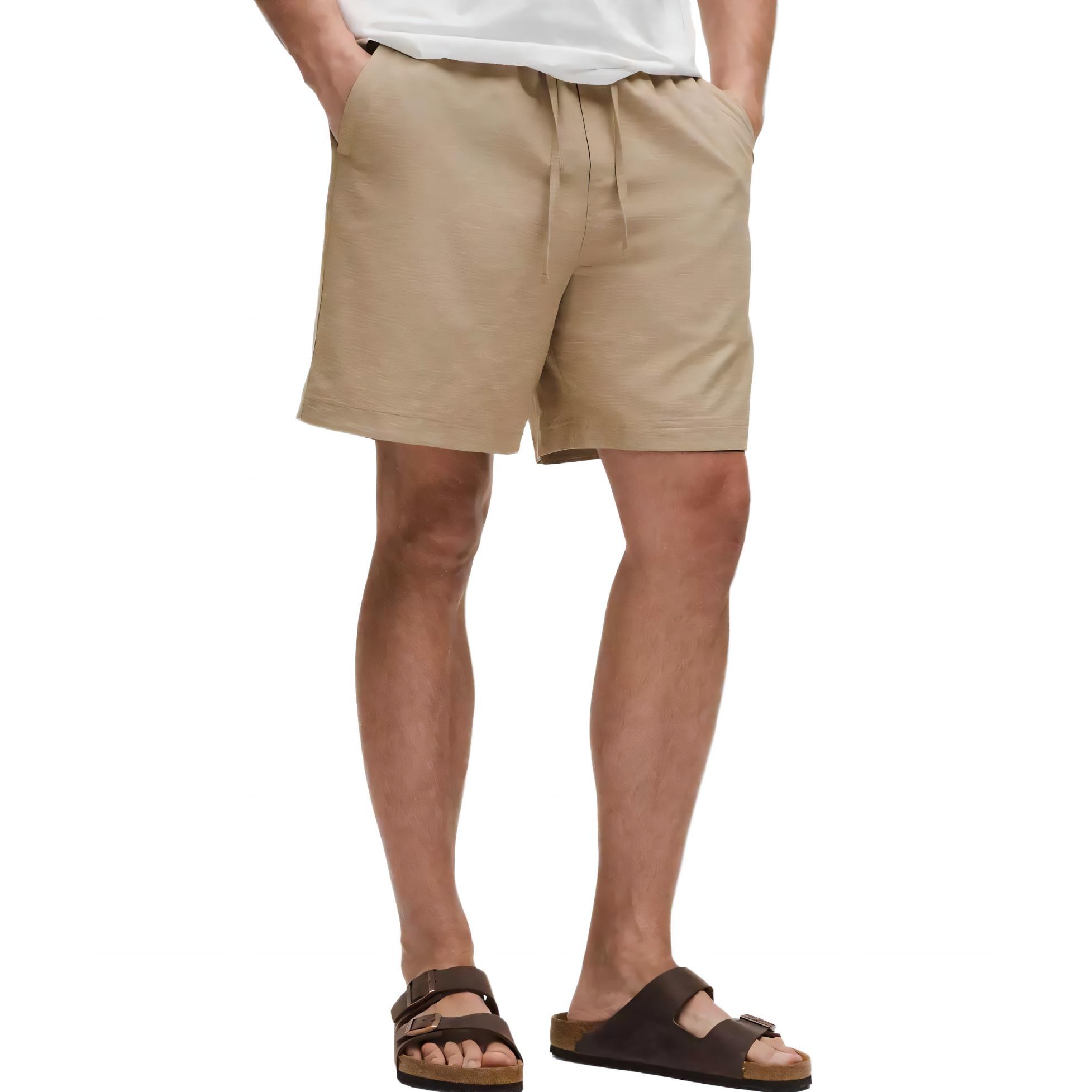 

Шорты мужские повседневные на резинке Lululemon, Light Oak Wood Color (Sheer Oak)