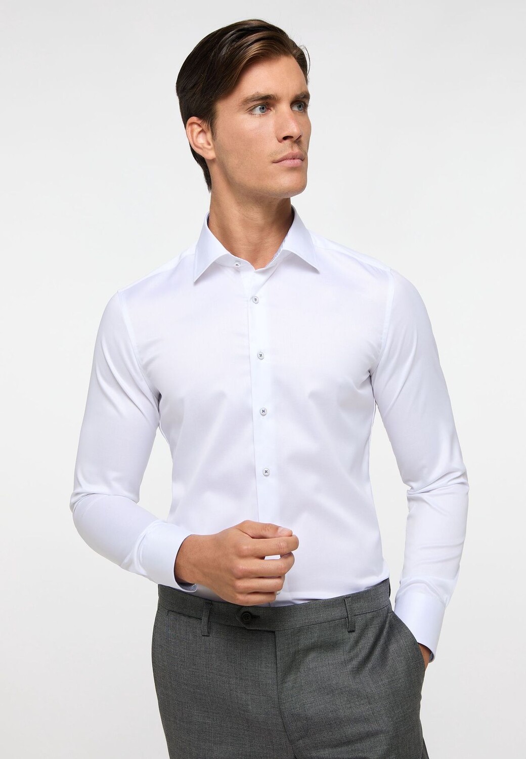 

Роскошная рубашка SLIM FIT ETERNA, цвет Weiß Standardärmellänge