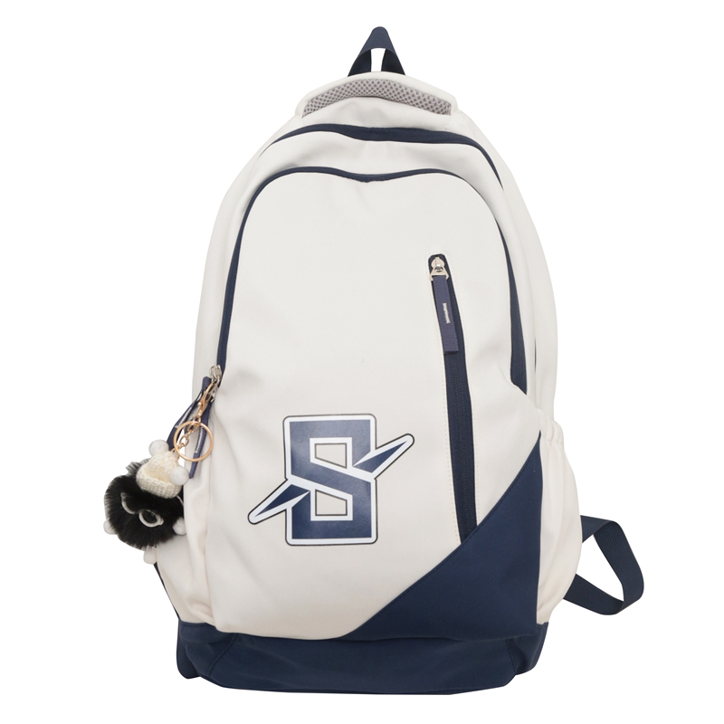 

Deli Bear Нейлоновый рюкзак унисекс разноцветный, White Blue with Charm