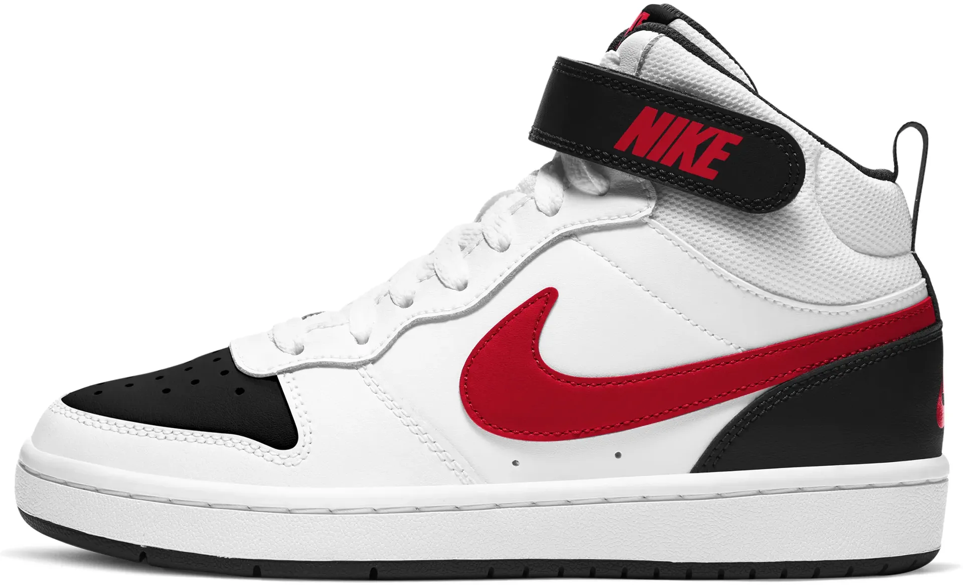 

Кроссовки Nike Sportswear "COURT BOROUGH MID 2 (GS)", дизайн по стопам Air Force 1, черный