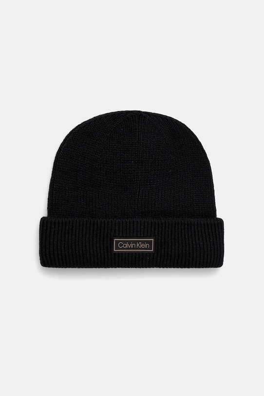 

Шапка из смесовой шерсти Calvin Klein, черный