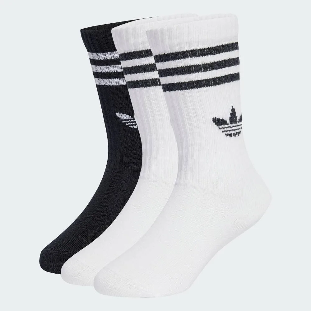 Носки Crew Socks, комплект из 3 пар Adidas, white