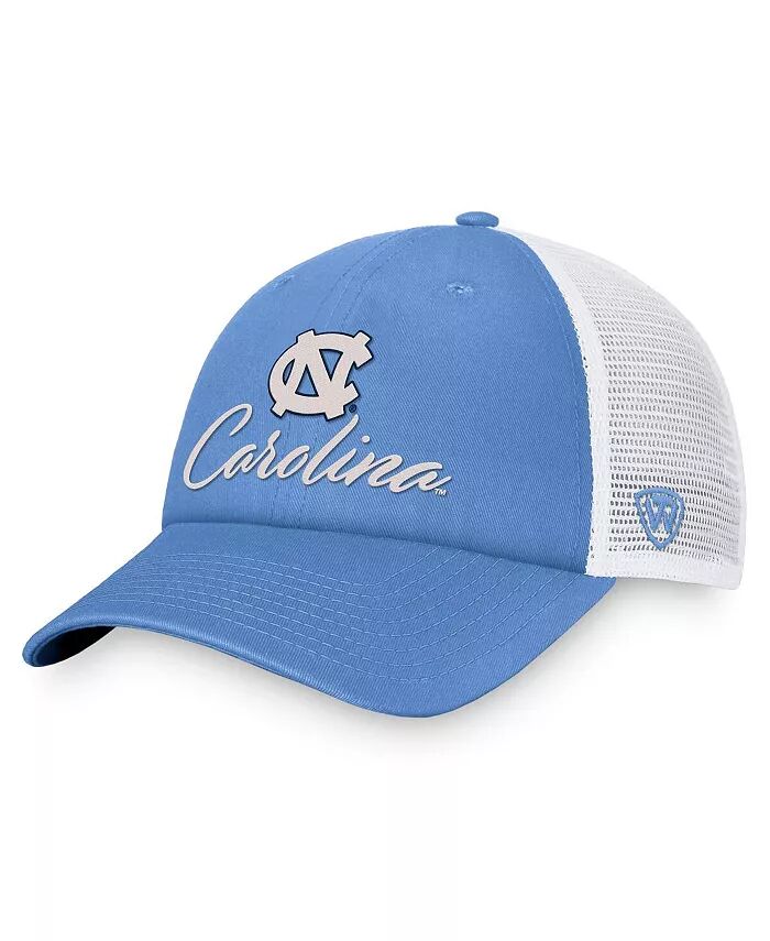 

Женская шапка-ушанка Carolina Blue, White North Carolina Tar Heels Charm Trucker Adjustable Hat Top of the World