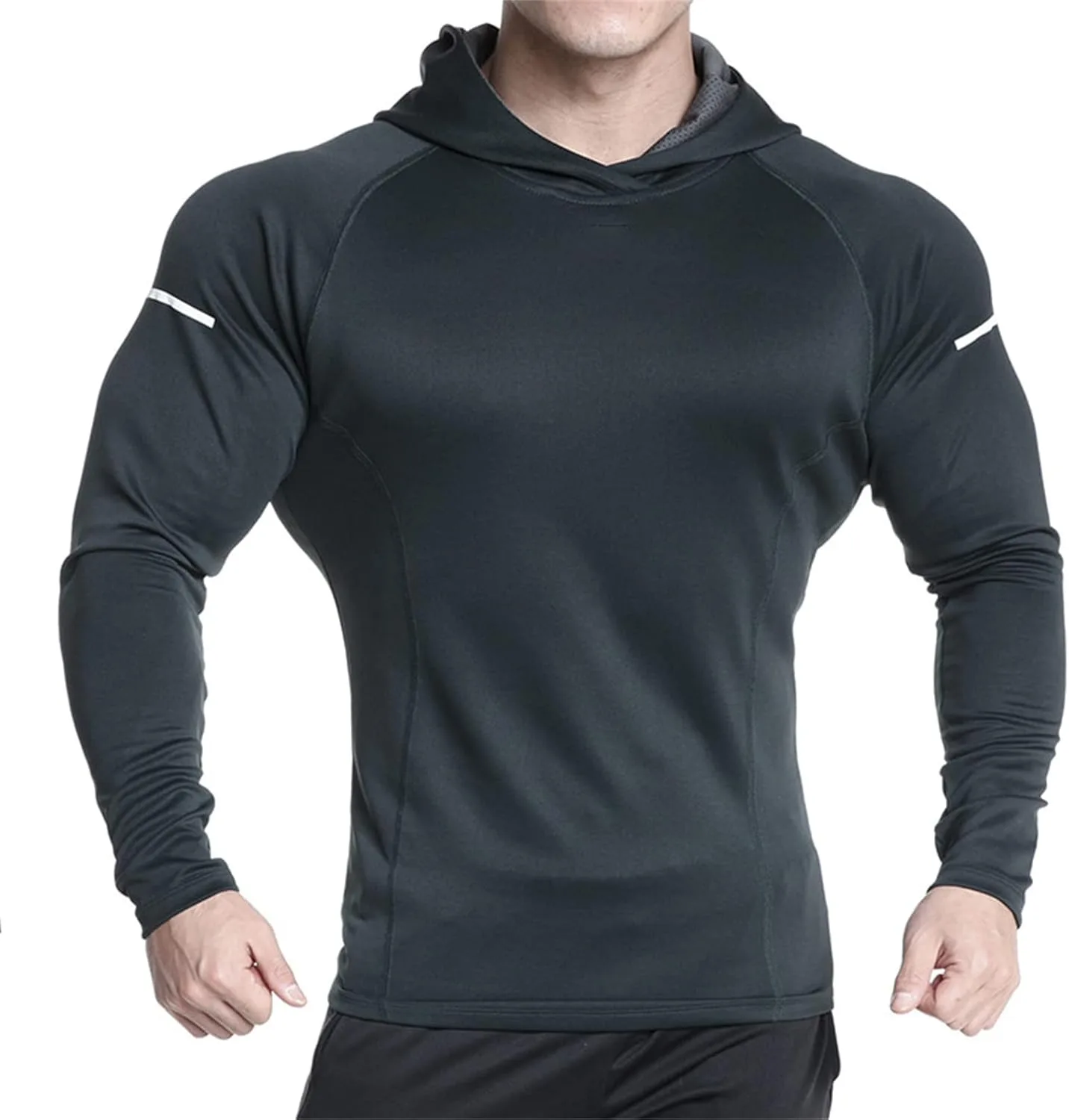 

Мужская футболка для тренировок Andongnywell с длинным рукавом, UPF 50+, легкая