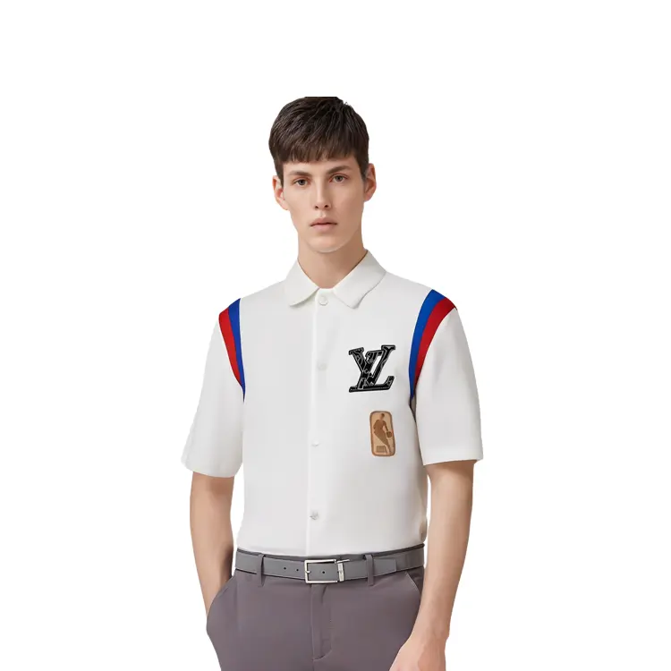 Nba X Новые квартальные продукты LV Shirt Men Louis Vuitton, белый — фото 4
