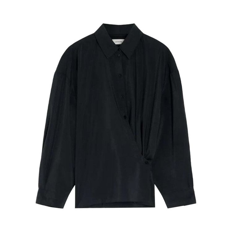 

Рубашка Lemaire Straight Collar Twisted Shirt, Black