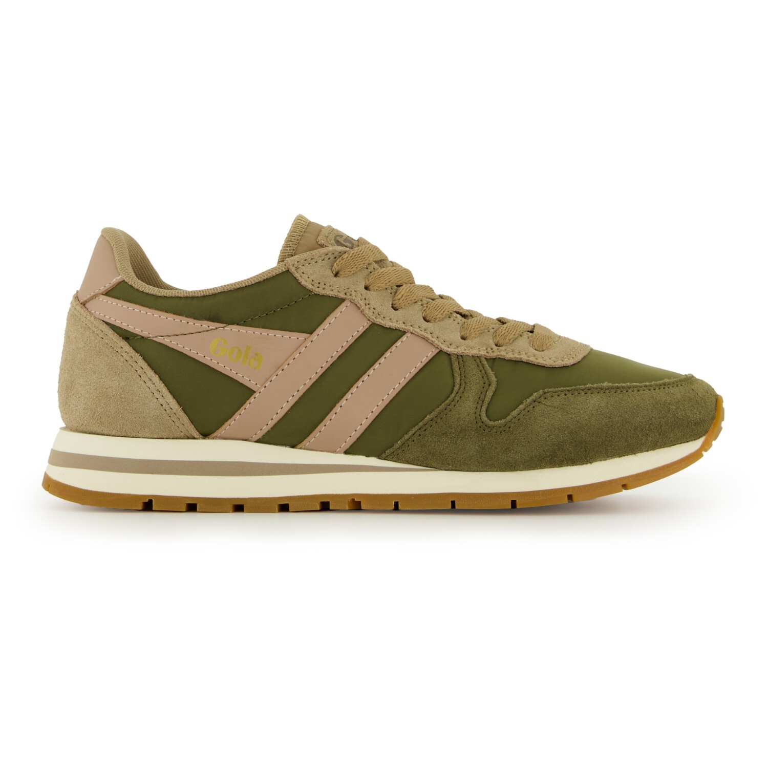 Кроссовки Gola Women's Daytona Chute, цвет Khaki/Cappuccino/Coral Pink