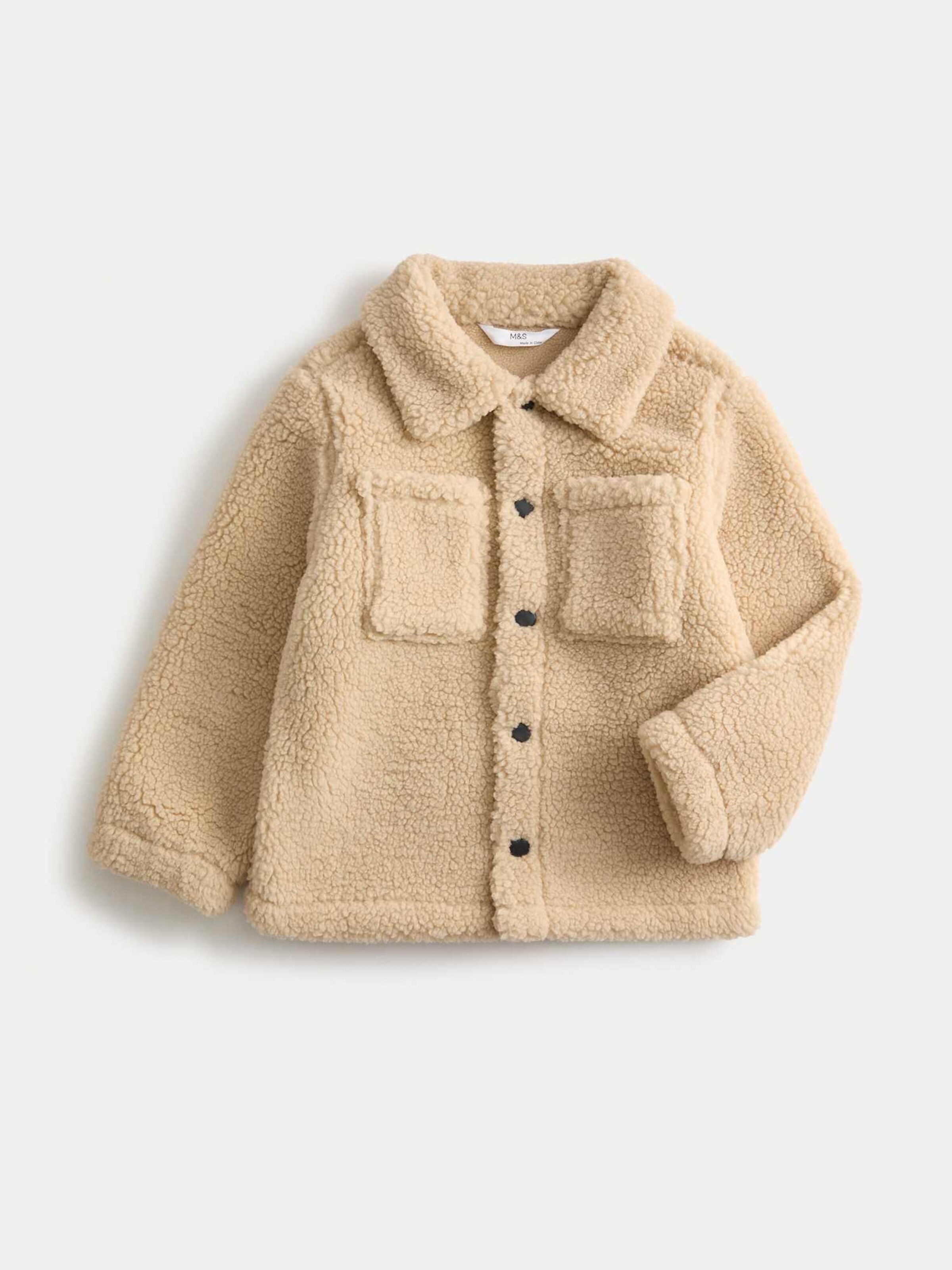 Marks & Spencer Флисовая куртка в бежевом цвете — фото 2