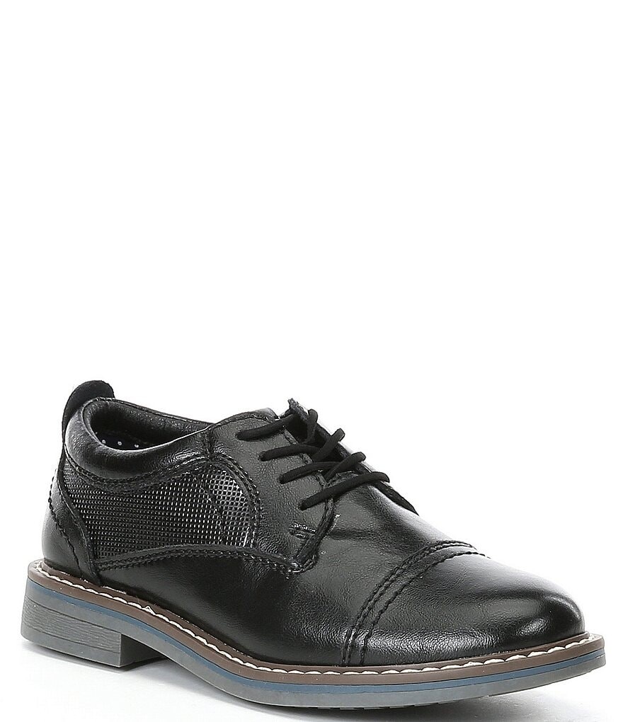 

Кожаные модельные туфли Steve Madden для мальчиков Toliverr (для младенцев), черный
