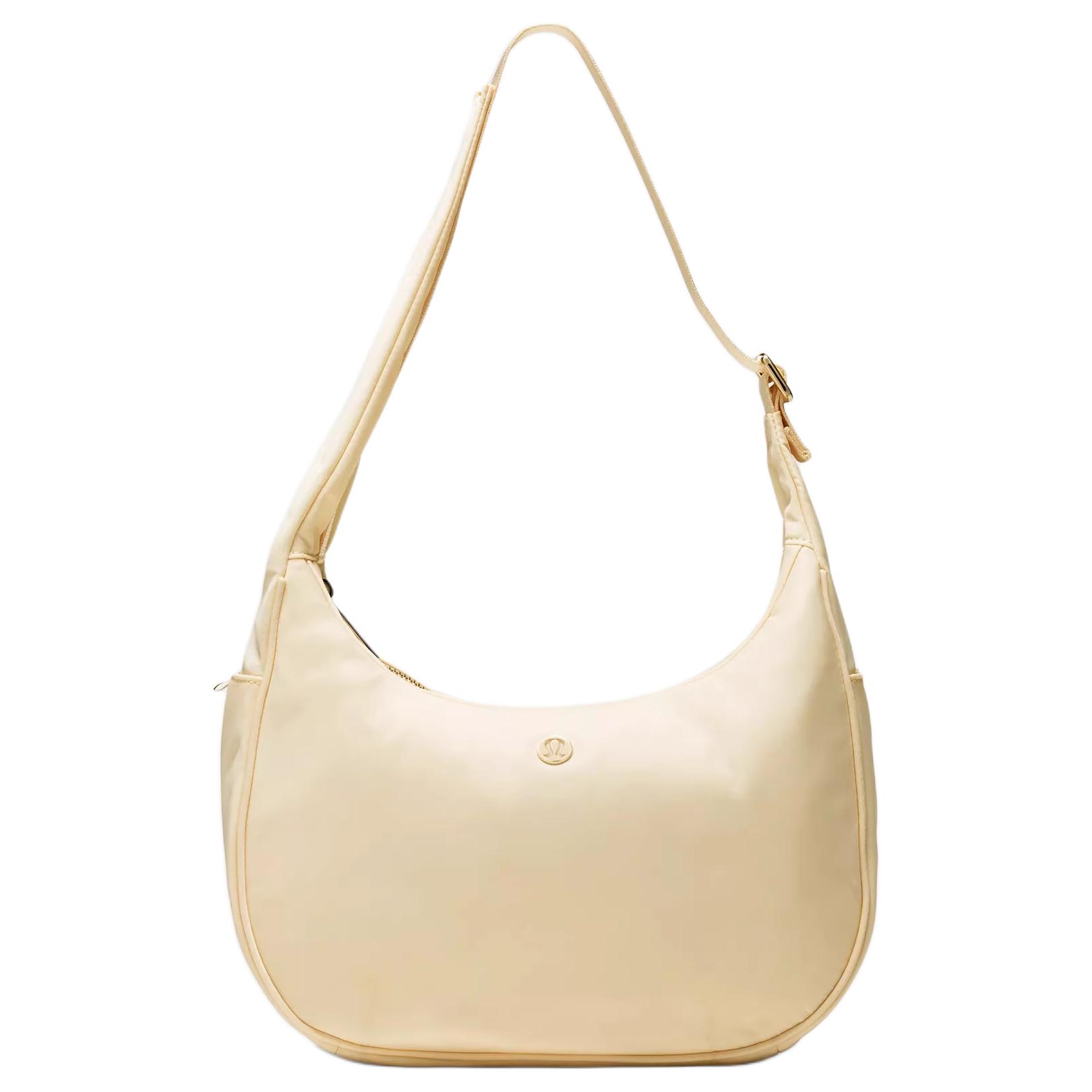 

Lululemon Нейлоновая сумка через плечо женская кремово-желтая, Cream Yellow